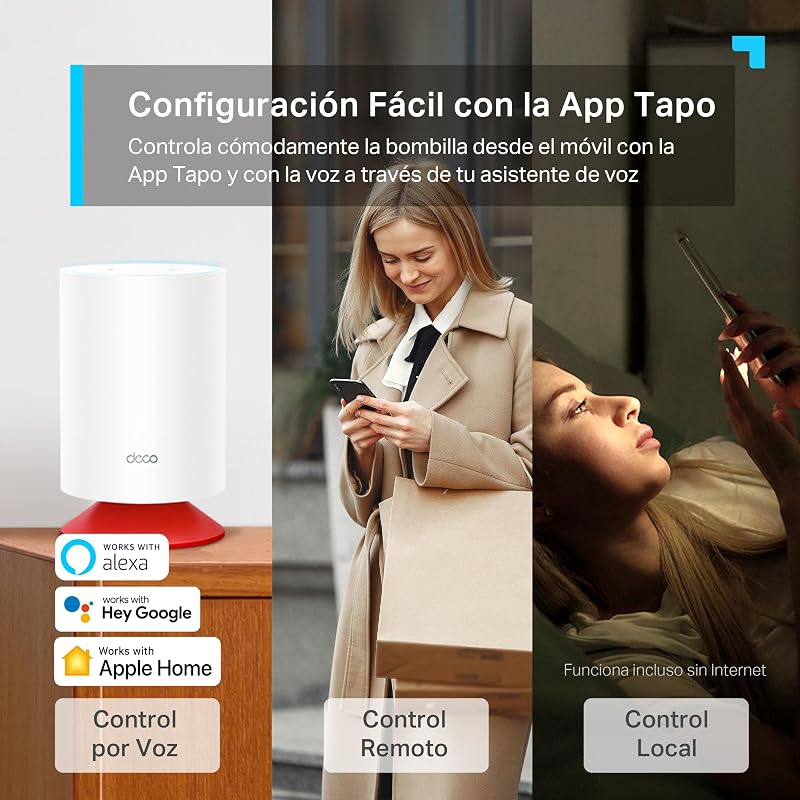 P300-Enchufe inteligente WiFi, 3 Enchufes y 3 USB,Carga rápida de 18 W