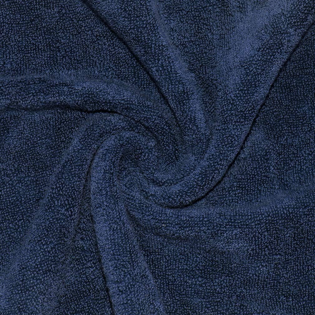 VANZAVANZU Hand Towels for Bathroom Face Towels Set, 100% Cotton Ring Spun Highly Absorbent Durable for Bath Face Spa Hotel Salon, Size 16" x 28" (Navy Blue, 6-Pack): Home & Kitchen