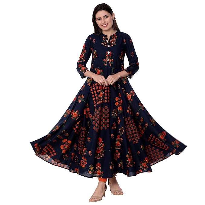 Women's Cotton Anarkali Kurta