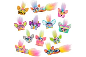 Furby Minis 12 Pack of Tiny Toy Figures, 1 Inch Collectibles, Series 1, Party & Play Food Themes, Christmas Stocking Stuffer Gifts, Ages 5+ (Amazon Exclusive)