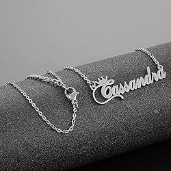 Custom Silver Name Necklace Personalized for