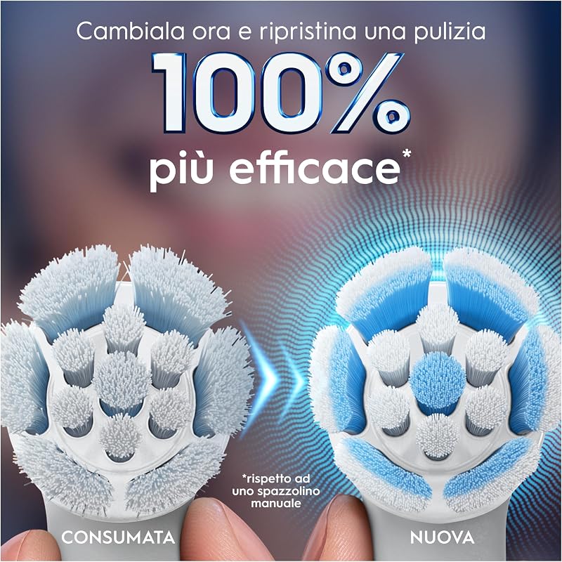 Testine di Ricambio iO Gentle Care, Bianche, 8 Ricambi
