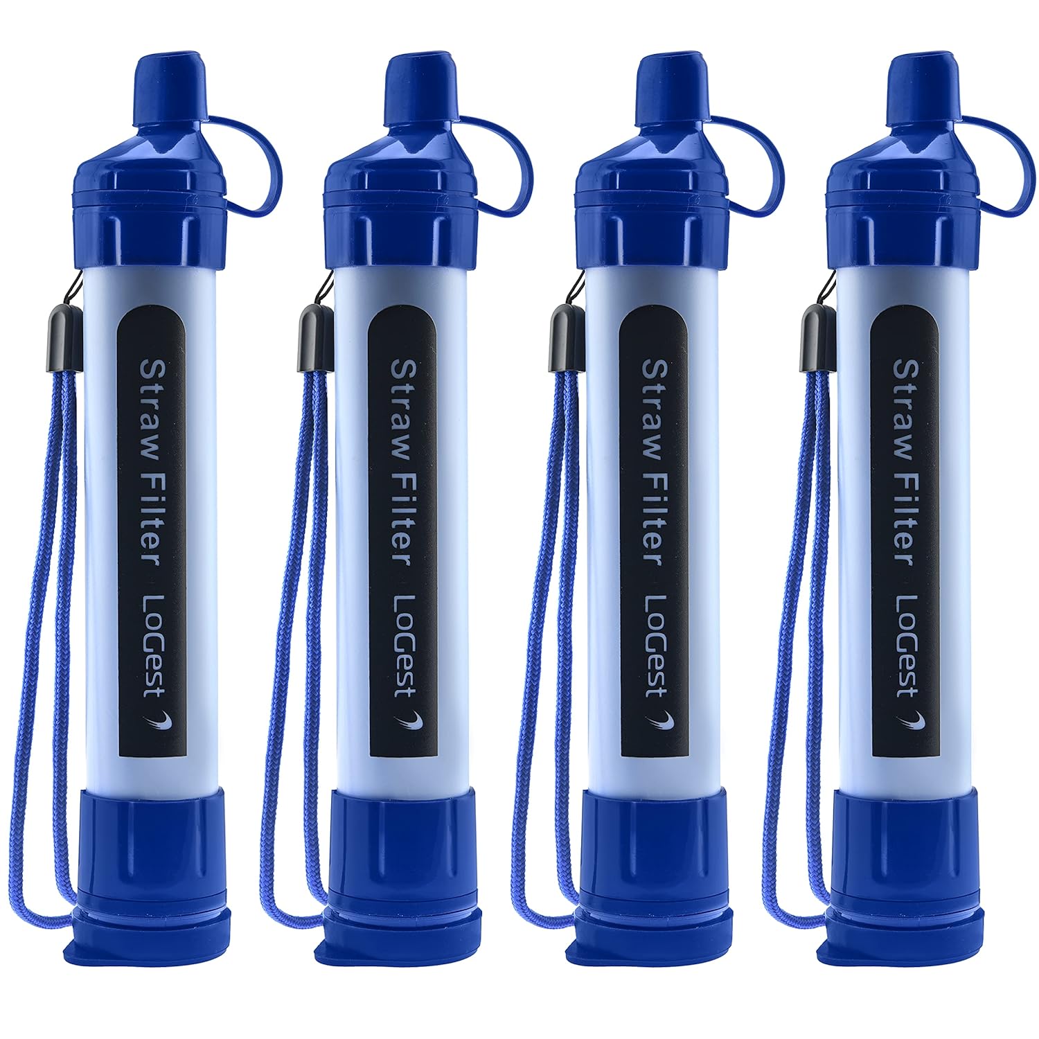 4 Pack Water Filter Straw - Water Purifying Device - Portable Personal Water Filtration Survival - for Emergency Kits Outdoor Activities and Hiking - Water Filter Camping Travel Survival Backpacking: Industrial & Scientific