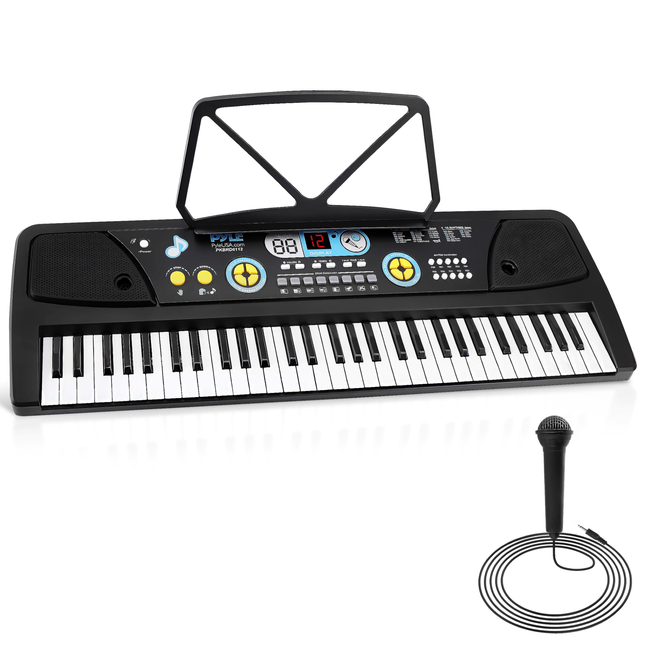 Pyle, Electric Keyboard 61 Keys-Portable Digital