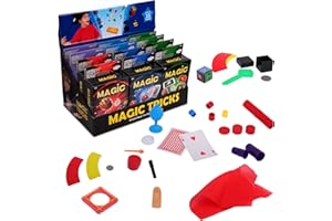 Playkidz 12 Packs of Magic Trick for Kids - Party Favors Magic Set with Over 15 Tricks Each, Made Simple, Magician Pretend Play, Birthday, Indoor/Outdoor Fun Games