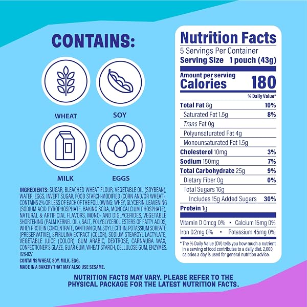 LITTLE BITES PARTY CAKE MUFFINS, 5 INDIVIDUAL PACKS, (1.5 OZ EACH), CAKE AND SPRINKLES MINI MUFFINS, 7.5 OZ MULTIPACK