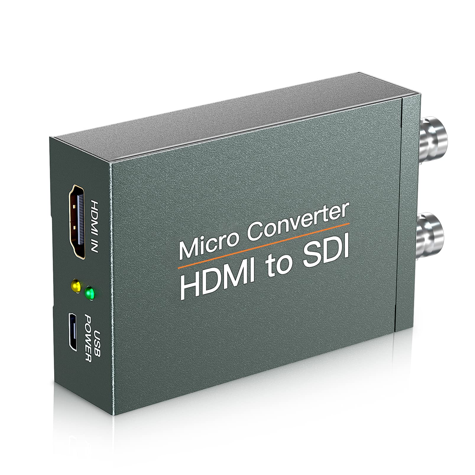 HDMI to SDI Converter, HDMI to Tow SDI Converter, HDMI In 2 Ports SDI Out Converter, Audio Embedder Supports HDMI 1.3 1080P, 3G/ HD-SDI Auto Format Detection(HDMI Type A）