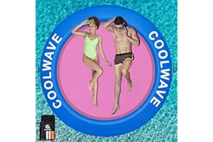 COOLWAVE Inflatable Water Hammock Floating Dock, Inflatable Raft for Family and Friends, Float Ring for Parties, Fits Multiple People, 8'x8'