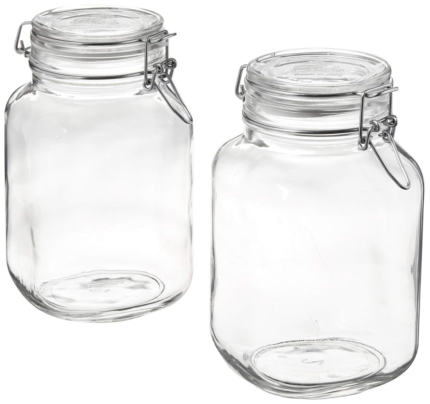 Buy Bormioli Rocco 149240m02121197 Fido Glass Canning Jar Italian 67 Oz 2 Liter 2 Pack Pack Of 2 Clear Online At Low Prices In India Amazon In