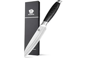 WILDMOK 5 Inch Utility Knife, Ultra Sharp Small Kitchen Knives, Fruit and Vegetable Cutting Knife - German Steel & Ergonomic 