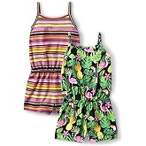 The Children's Place baby-girls And Toddler Girls Strappy Shorts Romper