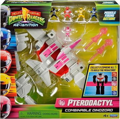 Playmates Power Rangers Mighty Morphin Pterodactyl Dinozord Pink Re-Ignition