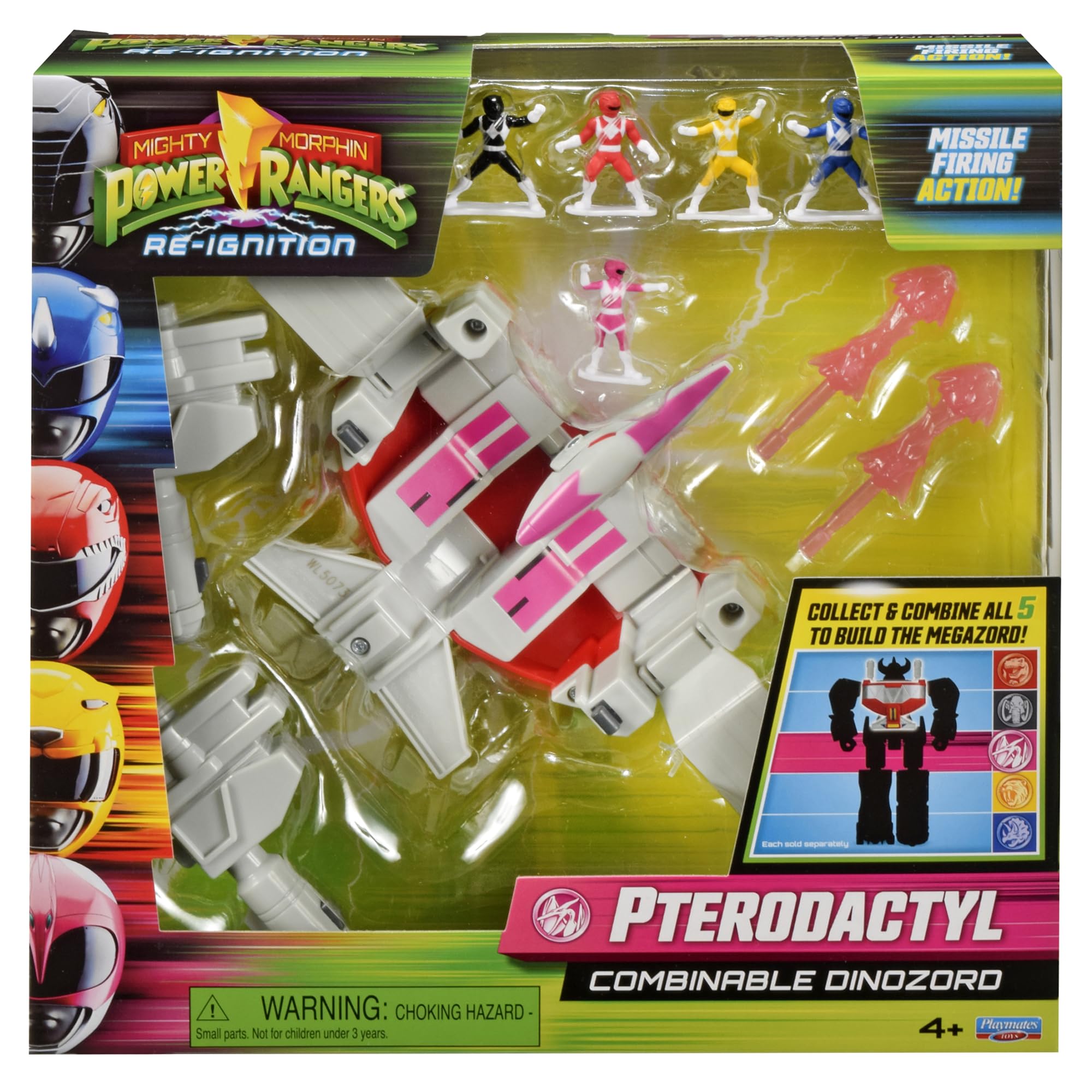 POWER RANGERS Mighty Morphin Pterodactyl Combinable Dinozord by Playmates Toys