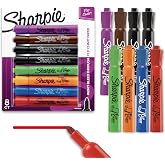 Sharpie Flip Chart Markers, Bullet Tip, Assorted Colors, Low-Odor, Squeak-Free, 8 Count - Office Presentation, Back to School, Teacher Supplies