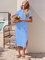 ANRABESS Women's 2025 Summer Maxi Tshirt Dress