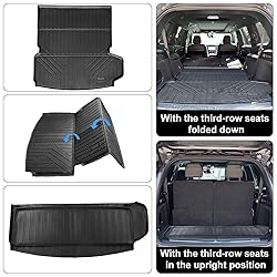 Auxko All Weather Floor Mats Cargo Mat Back Seat