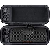 Lebakort Hard Case Compatible with JBL Flip 7 6 5 4 Waterproof Portable Speaker (Black Case)