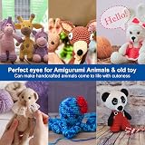 RuWfpz Safety Eyes for Crochet Toys Amigurumi - 244 Pcs, 6 Sizes view 4