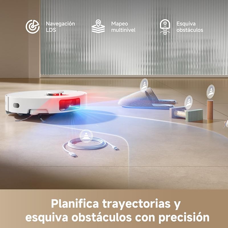 D20 Pro Plus Robot Aspirador y Fregado 2 en 1, Succión de 13.000 Pa