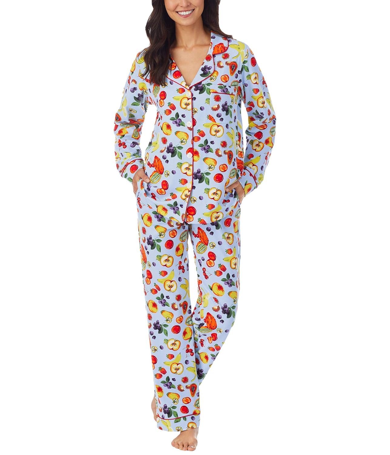Buy BedHead Pajamas Long Sleeve Classic PJ Set Forbidden Fruit SM (US 4
