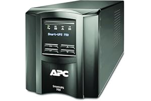 APC 750VA Smart UPS with SmartConnect, SMT750C Sinewave UPS Battery Backup, AVR, 120V, Line Interactive Uninterruptible Power