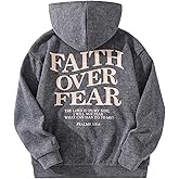 WDIRARA Boy's Letter Graphic Hoodies Long Sleeve Hooded Sweatshirts Pullover Tops Streetwear