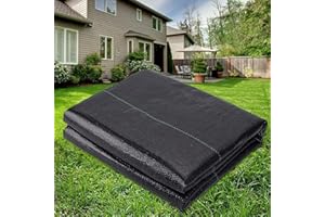 4x50Ft Weed Barrier Landscape Fabric Heavy Duty Ground Cover Fabric Block, 3.2oz Gardening Fabric Mat Garden Cloth Felt for F