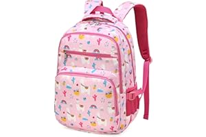 BLUEFAIRY Llama Toddler Backpack Kindergarten Preschool Backpack Cute Bag for Kids Fruits Cactus Bookbags Lightweight Carry Bag for Girls Animals Alpaca Gifts 3-5
