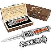 Anniversary Keepsake Gifts for Men, Personalized Birthday Wedding Anniversary Christmas Valentine's Day Gift for Him,Husband,Boyfriend,Multitool Engraved Pocket Floding Knife with Gift Box For Men