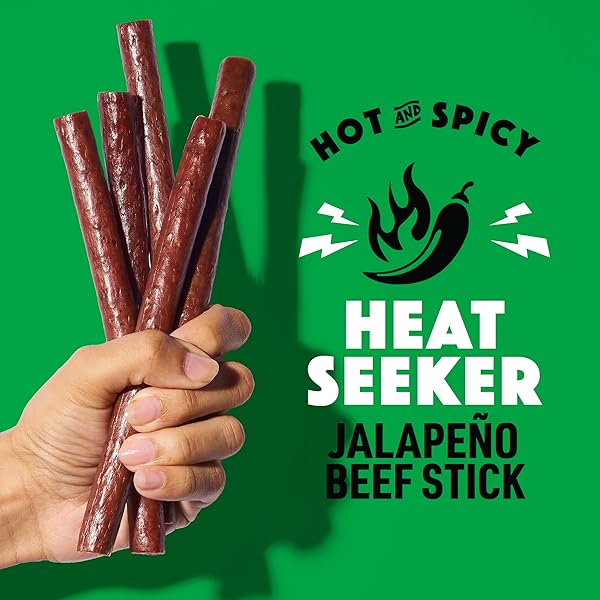 LORISSA’S KITCHEN PREMIUM GRASS-FED & FINISHED BEEF JERKY SNACK STICKS 1-PACK: JALAPENO FLAVOR, 8G PROTEIN, CERTIFIED FREE FROM TOP 9 ALLERGENS, GLUTEN-FREE, NON-GMO, ZERO SUGAR, KETO, PALEO
