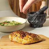 Salter Marble Pestle and Mortar Set Black – Hand Grind Spices & Herbs view 8