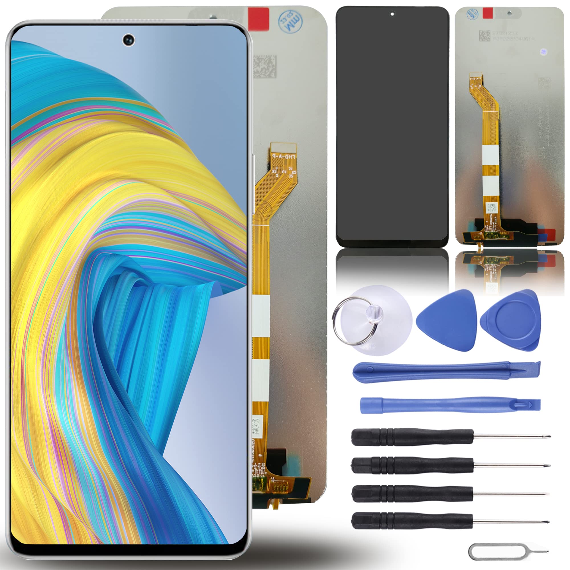 NB+ Display Digitizer Screen Replacement LCD Touch Screen For Honor X9 5G 2022 6.81" Full Glass Lens Assembly Black No Frame with Tools