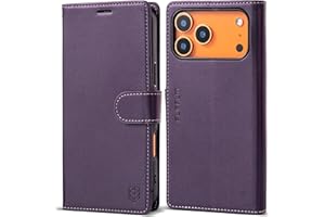 FLIPALM Wallet Case for iPhone 17 Pro Max with Credit Card Holder,PU Leather Folio Flip Kickstand Protective Shockproof Cover for Apple 17 Pro Max Phone Case (Purple, for iPhone 17 Pro Max - 6.9'')