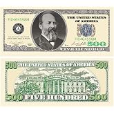 American Art Classics Casino Party Money, $500.00, 10-Pack