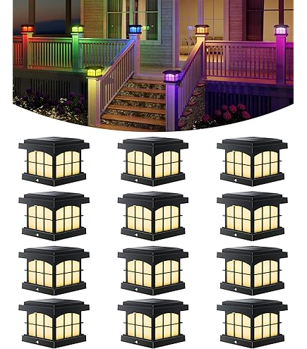 Sunpo Solar Post Cap Lights - 4x4, 5x5, 6x6 Fence Post Solar Lights - View #6