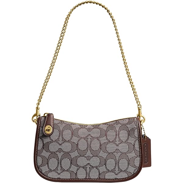 Coach Swinger Bag in Signature Jacquard, B4/Oak Maple