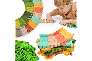 JITTERYGIT Extra Track Pieces & Glow Sticker Pack – Expand Your Racetrack Fun! Build Bigger, Race Faster, and Shine Brighter!