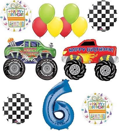 Amazon Com Mayflower Products Monster Truck Party Supplies 6th