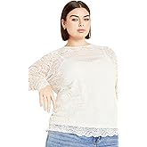 City Chic Women's Plus Size Top - Lace Selena