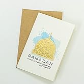 Confetti! 6 Pcs Ramadan Kareem Greeting Cards with Envelopes Gift 3D Card with Envelopes Holders for Ramadan Eid Mubarak Greetings Supplies Eid Holiday Celebrations Decorations
