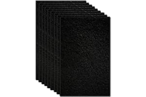 MEDUWEDU 10-Pack 4.5" x 6.5" Carbon Filter Pads for Covered Cat Litter Boxes – Odor Control Replacement Liners for Enclosed Litter Systems