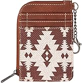 Montana West Wrangler Card Wallet for Women Boho Aztec Credit Card Holder with Zipper Pocket | Boho, Aztec, with Zipper Pocket, Boho, Aztec, with Zipper Pocket