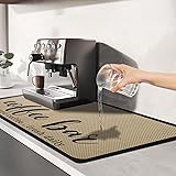 MooonGem Dish Drying Mat & Coffee Mat for Kitchen