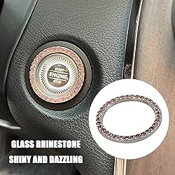 BEYPOVK 2 PCS Car Engine Start Button Crystal