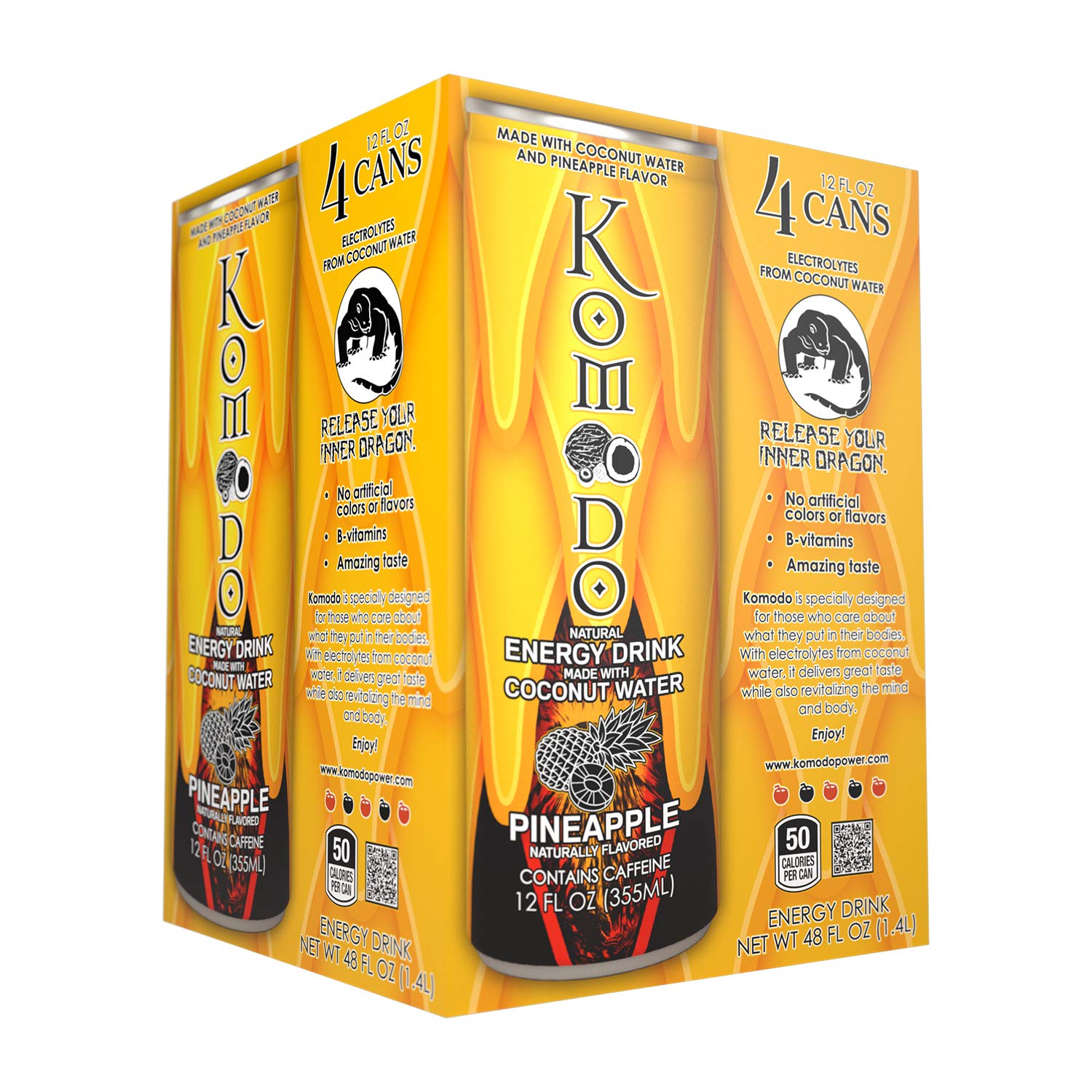 Komodo Energy Drink Pineapple 4 Pack