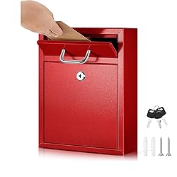 Yaocom Locking Mailbox with Key for Outdoor 10 x 7