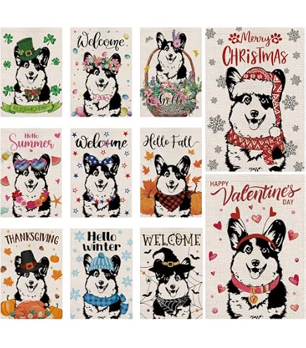 Corgi Gartenflagge 'Welcome We Hope You Like Corgis' – 45,7 X 31,8 Cm, Doppelseitig Bedruckt, Polyester, Für Garten & Tür