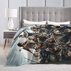 Throw Blanket Lightweight Plush Fuzzy Cozy Soft