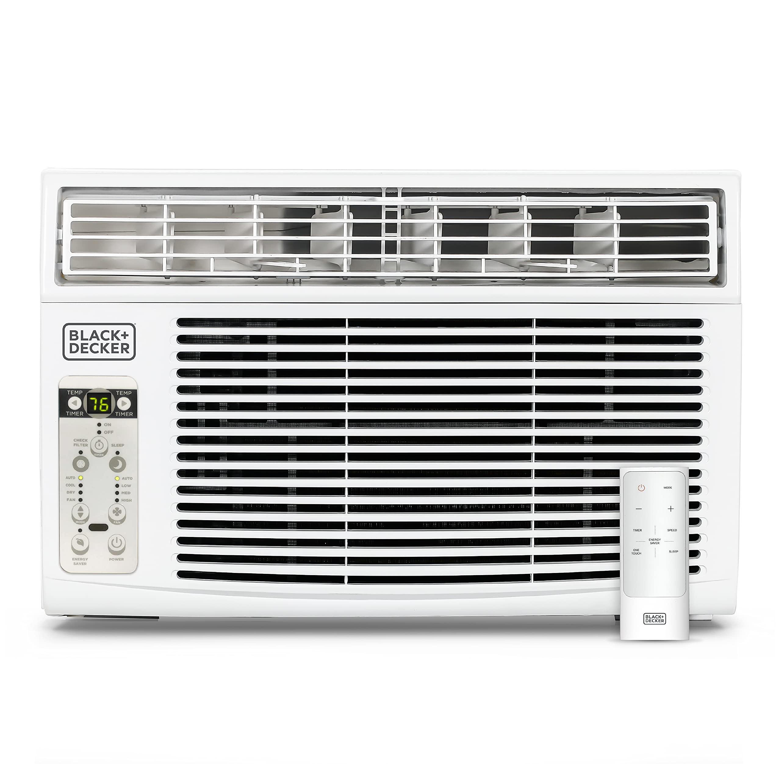 Photo 1 of ***PARTS ONLY*** 
BLACK+DECKER Window Air Conditioner 8000 BTU, AC Window Unit Cools Up to 350 Square Feet, Window AC Unit with Remote Control, 3 Cooling Speeds and Fan Only Function, BD08WT6, White
