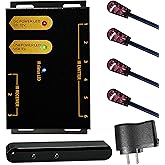 ENSIGEAR IR Repeater Kit, ir Repeater System，IR Remote Control Extender .IR Extender 100 Feet， Dual Sensors Receiver